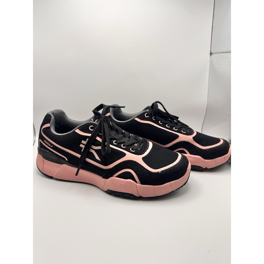 KURU Carrera Women's Black & Rose Pink Orthopedic Comfort Running Shoes 6.5 NWOT